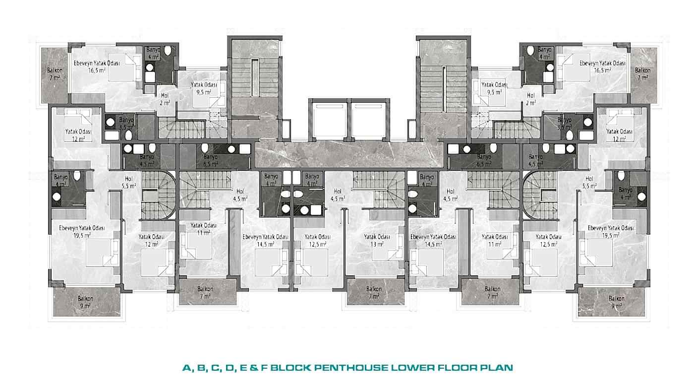 Eksklusive lejligheder på Emerald Grand Deluxe i Alanya, Avsallar - 60381