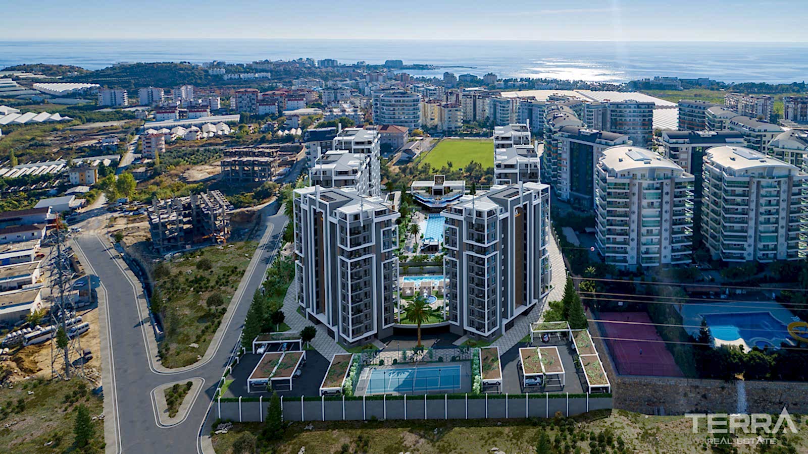 Eksklusive lejligheder på Emerald Grand Deluxe i Alanya, Avsallar