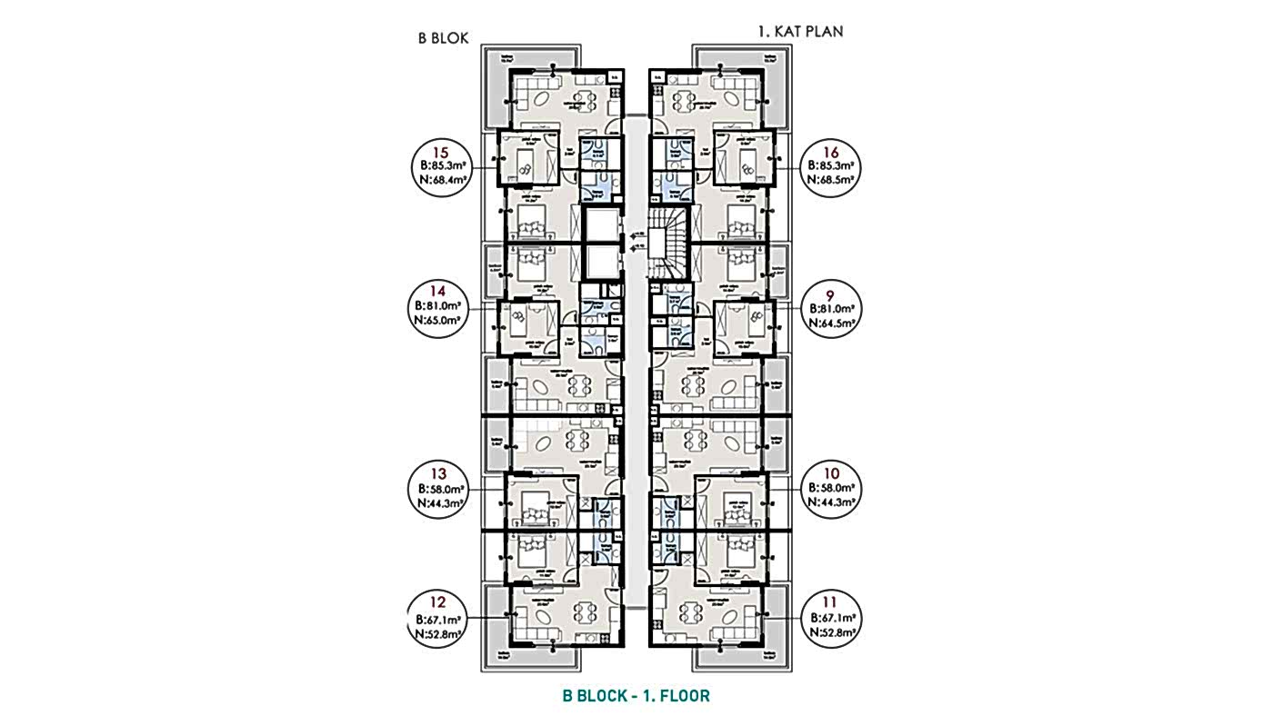 Complexe d'Appartements à Oba, Alanya : Parfait pour Investissement - 92726