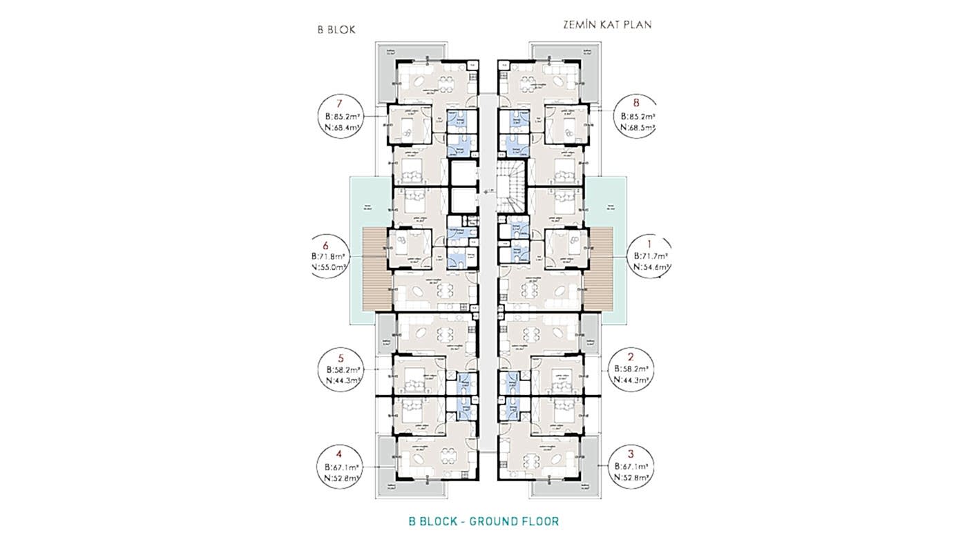 Complexe d'Appartements à Oba, Alanya : Parfait pour Investissement - 92730