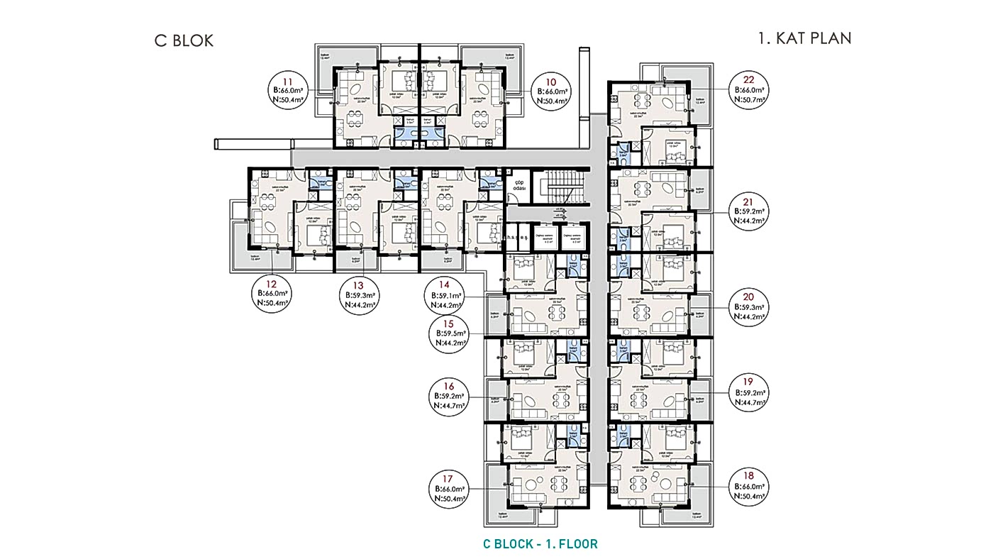 Complexe d'Appartements à Oba, Alanya : Parfait pour Investissement - 92731