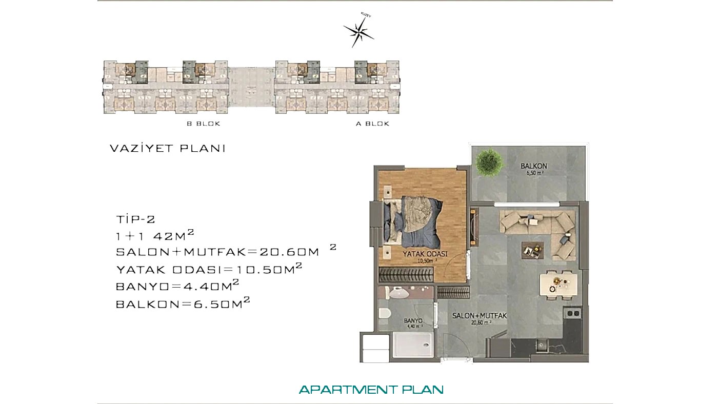 Furnished Flat Surrounded by Pine Forest Offer Luxury Living in Alanya - 75347