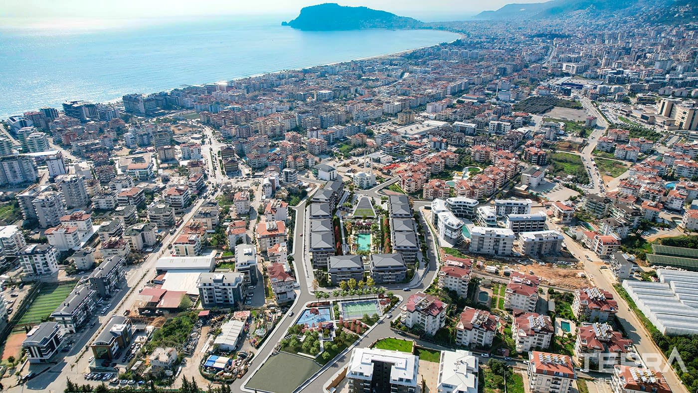 Alanya'da Özel Sosyal Olanaklara Sahip Satılık Şık Daireler - 76724