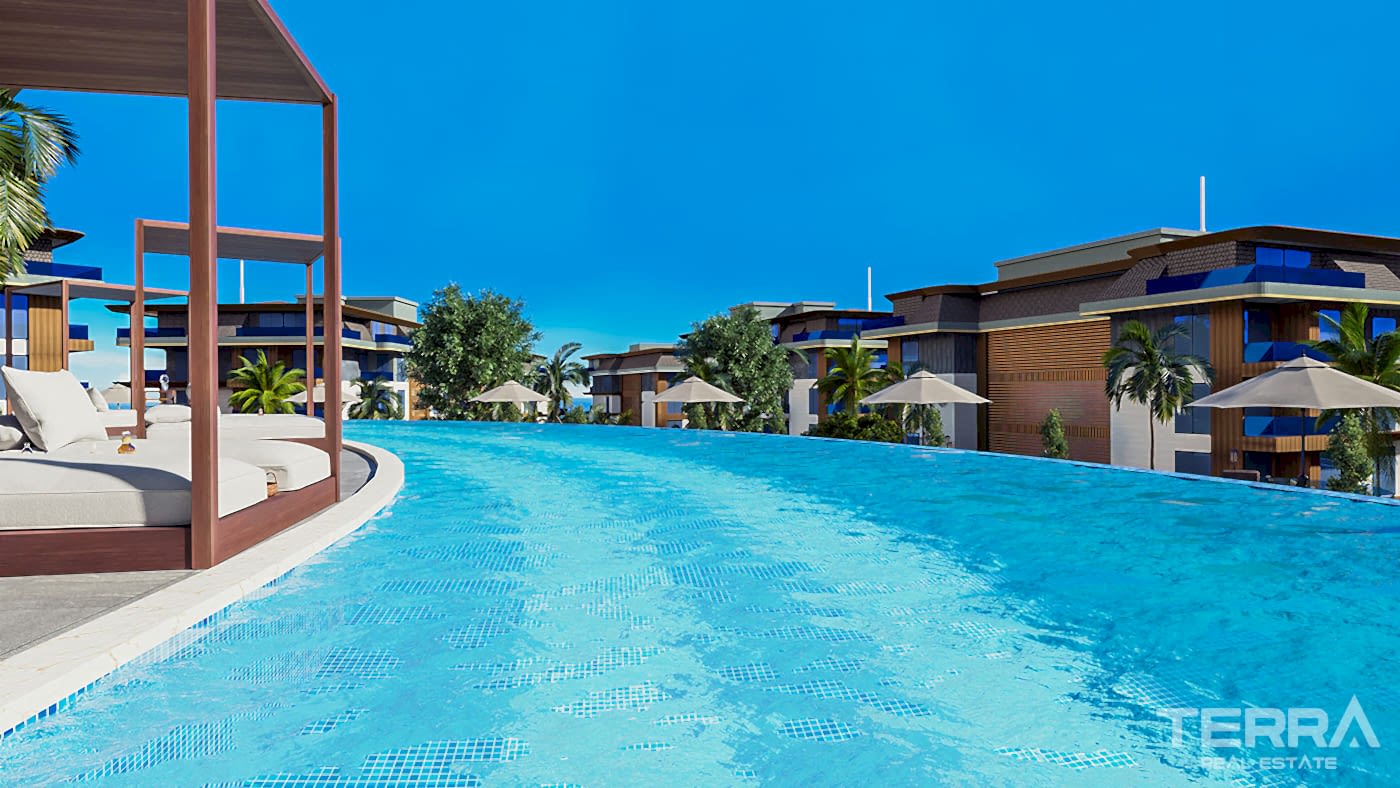 Kestel'de Satılık Sahile Yakın Özel Swim Up Daireler - 81134