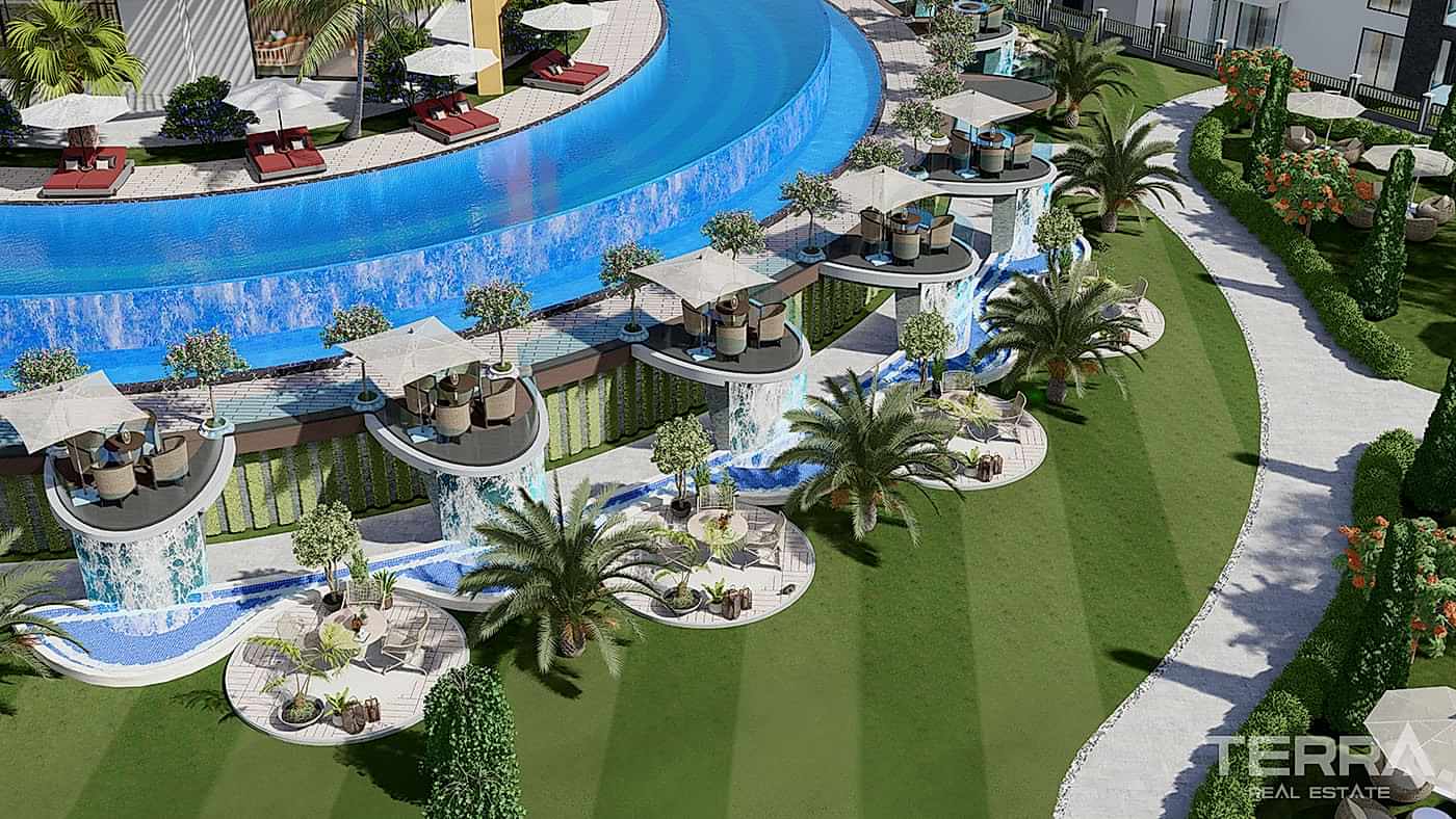Kestel'de Satılık Sahile Yakın Özel Swim Up Daireler - 81140