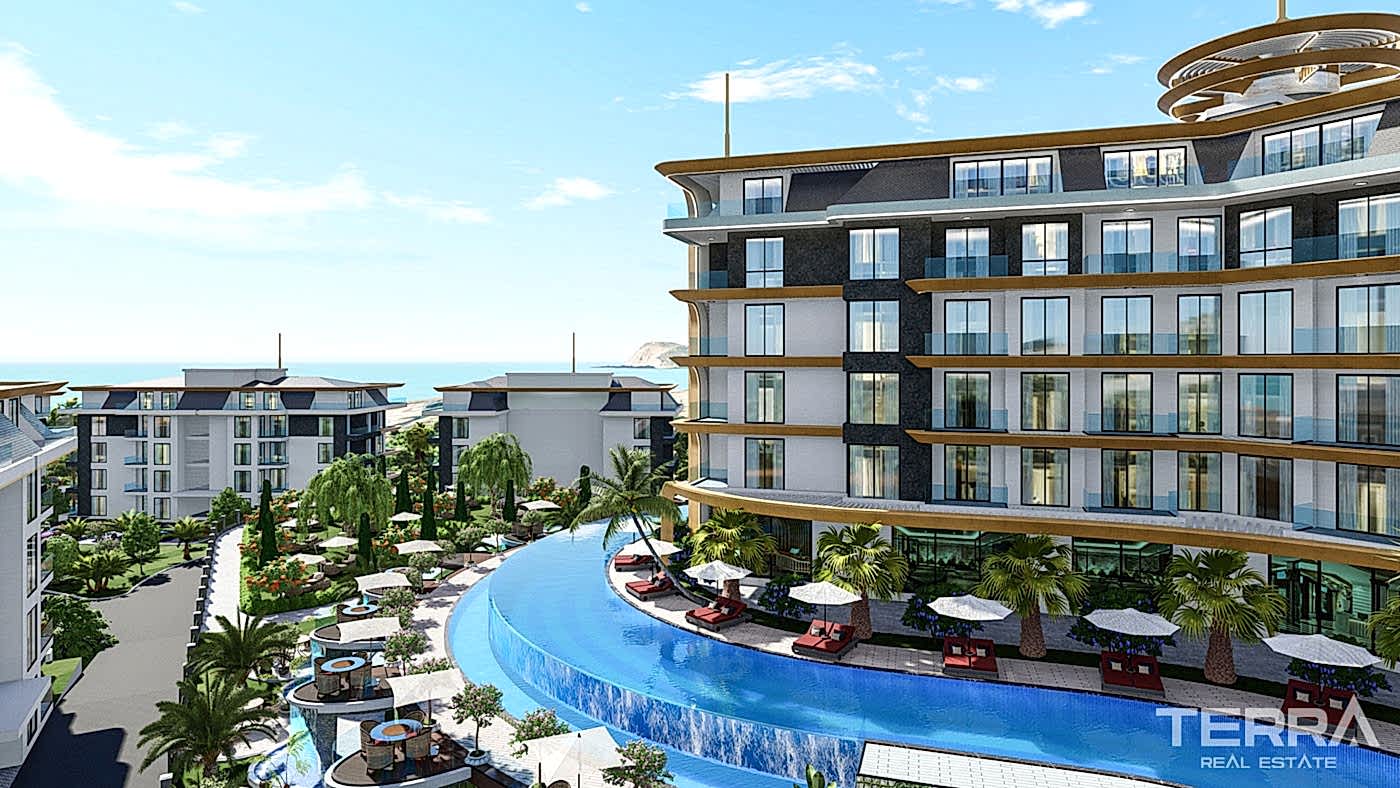 Kestel'de Satılık Sahile Yakın Özel Swim Up Daireler - 81144