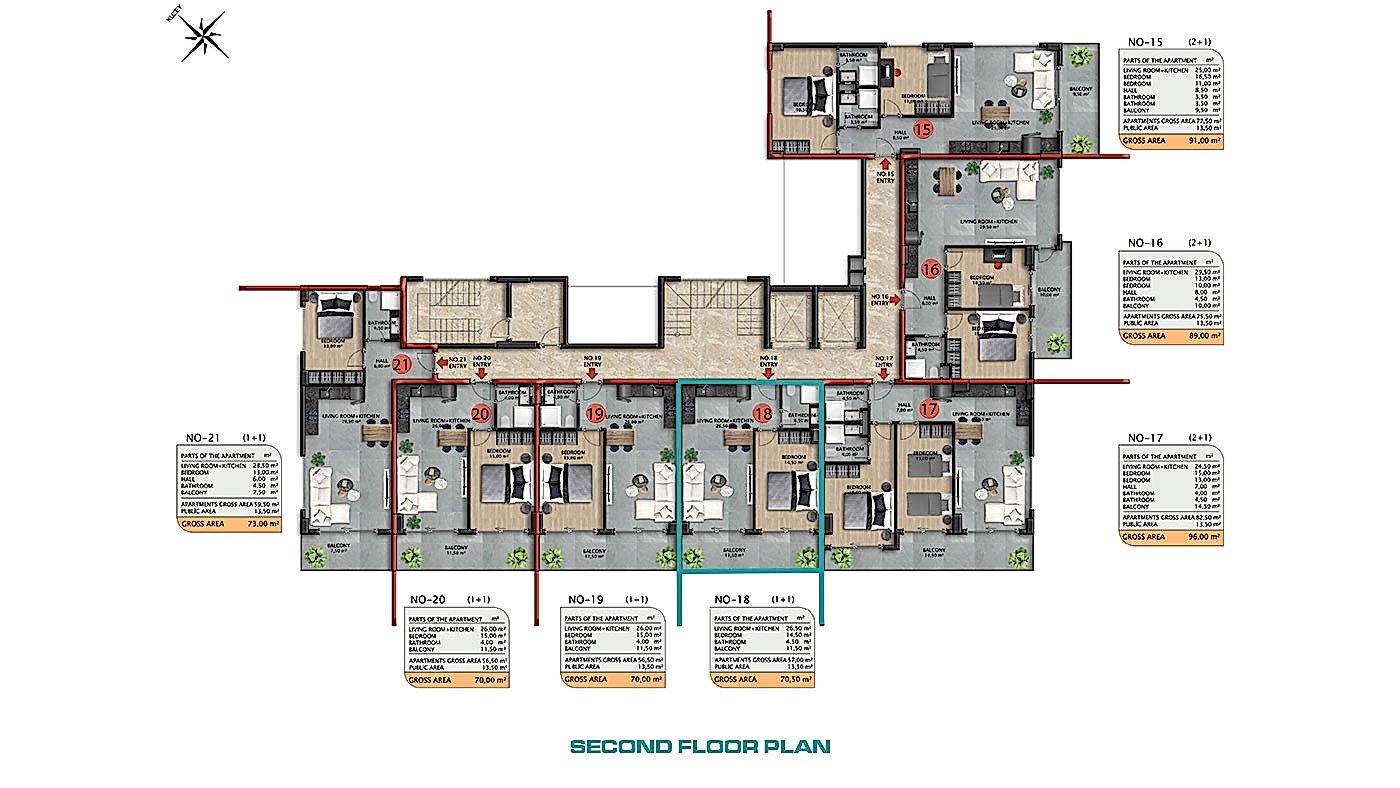 Schnäppchenwohnung in Avsallar, Alanya in einer komfortablen Anlage - 81935