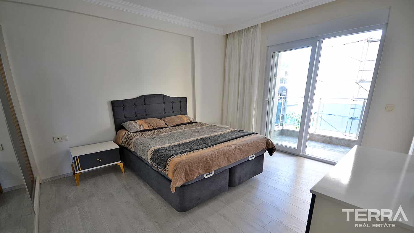 Rummelig lejlighed med havudsigt til salg i Cikcilli, Alanya, Tyrkiet - 84576