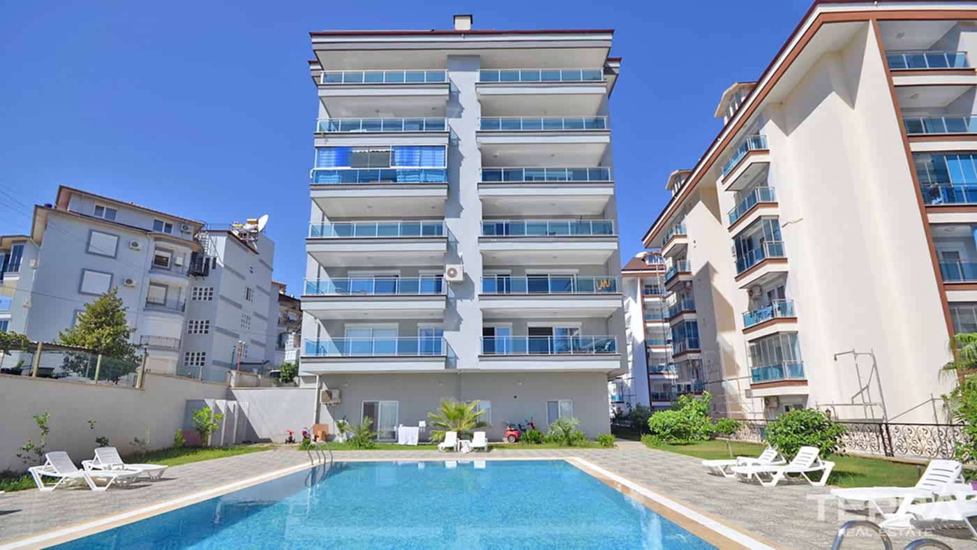 Rummelig lejlighed med havudsigt til salg i Cikcilli, Alanya, Tyrkiet - 84579