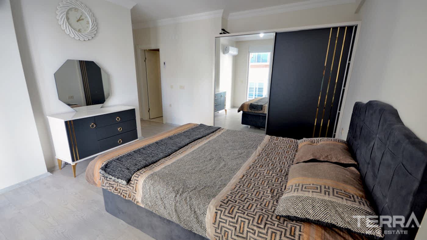 Rummelig lejlighed med havudsigt til salg i Cikcilli, Alanya, Tyrkiet - 84586