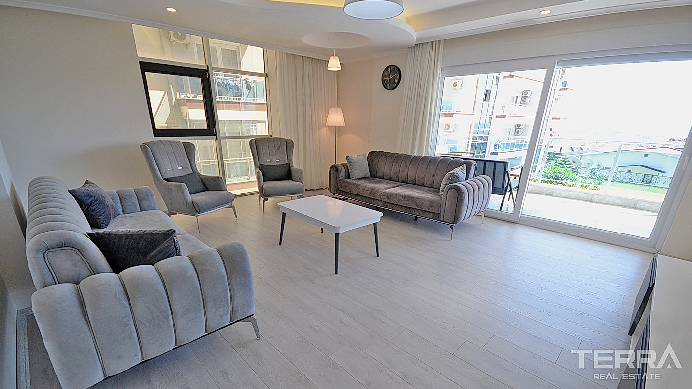 Rummelig lejlighed med havudsigt til salg i Cikcilli, Alanya, Tyrkiet - 84588