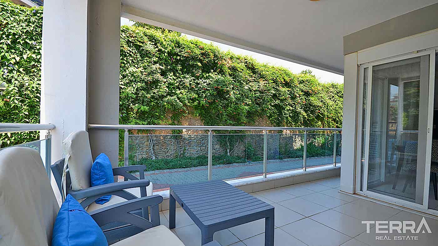 Appartement charmant à vendre avec accès jardin à Kestel, Alanya - 95282