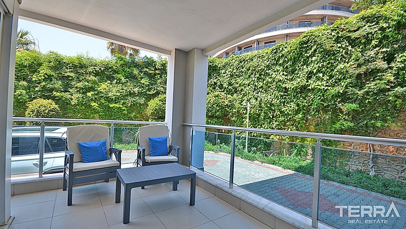 Appartement charmant à vendre avec accès jardin à Kestel, Alanya - 95283
