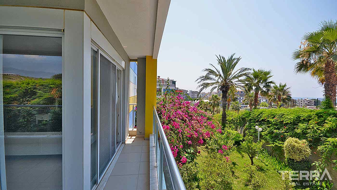 Appartement charmant à vendre avec accès jardin à Kestel, Alanya - 95288
