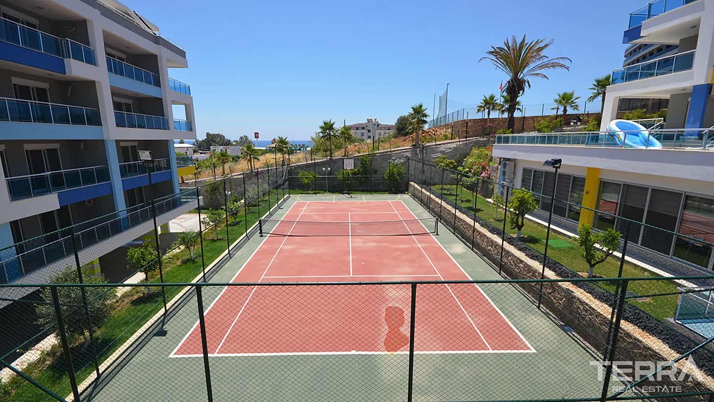 Appartement charmant à vendre avec accès jardin à Kestel, Alanya - 95291