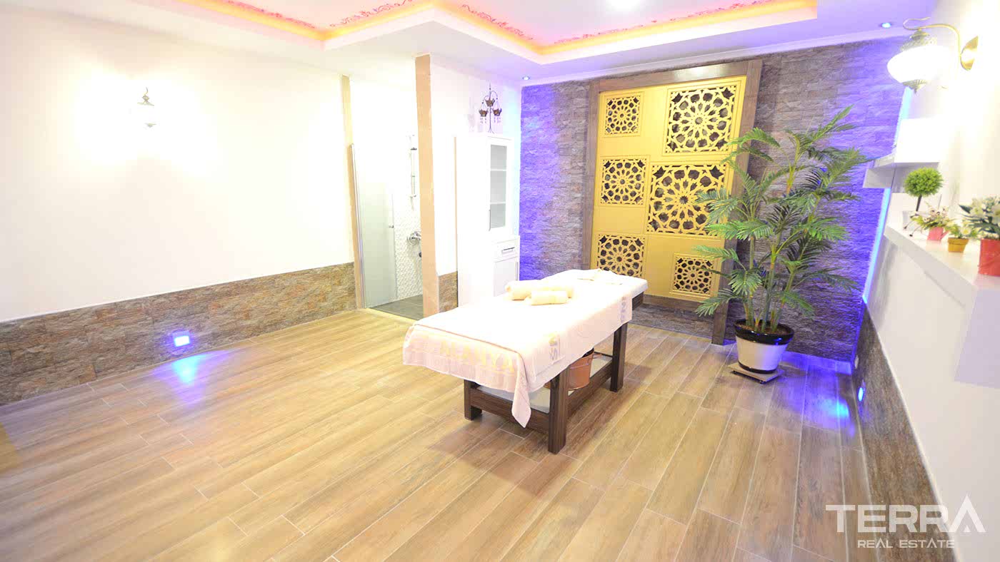 Appartement charmant à vendre avec accès jardin à Kestel, Alanya - 95295