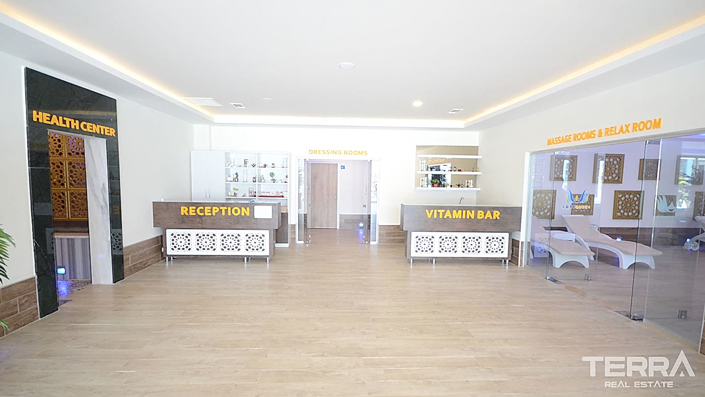 Appartement charmant à vendre avec accès jardin à Kestel, Alanya - 95296