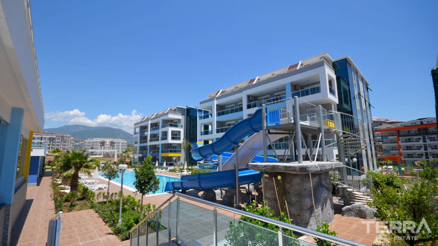 Appartement charmant à vendre avec accès jardin à Kestel, Alanya - 95302