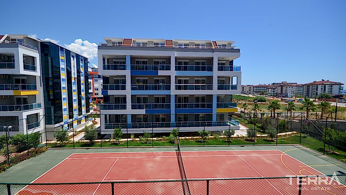 Appartement charmant à vendre avec accès jardin à Kestel, Alanya - 95309