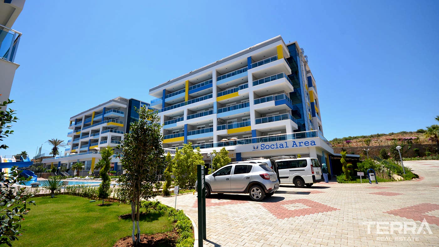 Appartement charmant à vendre avec accès jardin à Kestel, Alanya - 95310