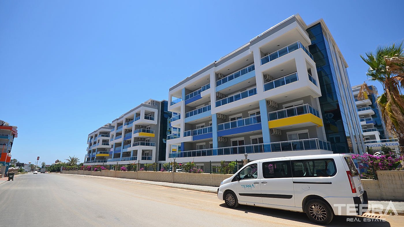 Appartement charmant à vendre avec accès jardin à Kestel, Alanya - 95311