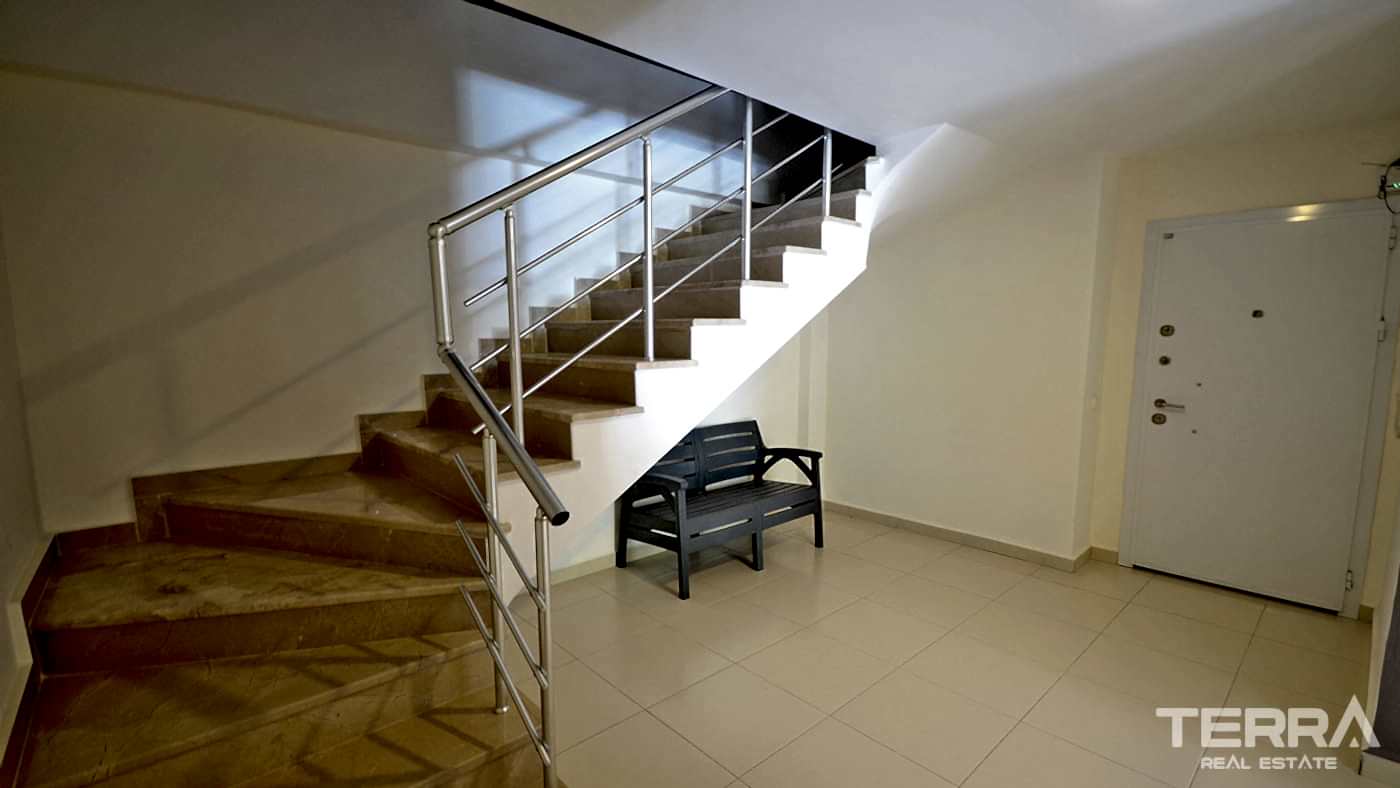 Appartement charmant à vendre avec accès jardin à Kestel, Alanya - 95312