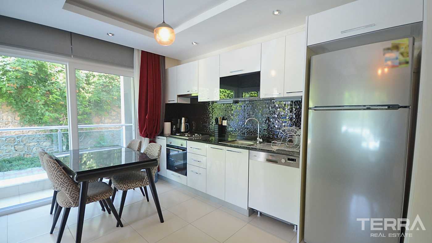 Appartement charmant à vendre avec accès jardin à Kestel, Alanya - 95317