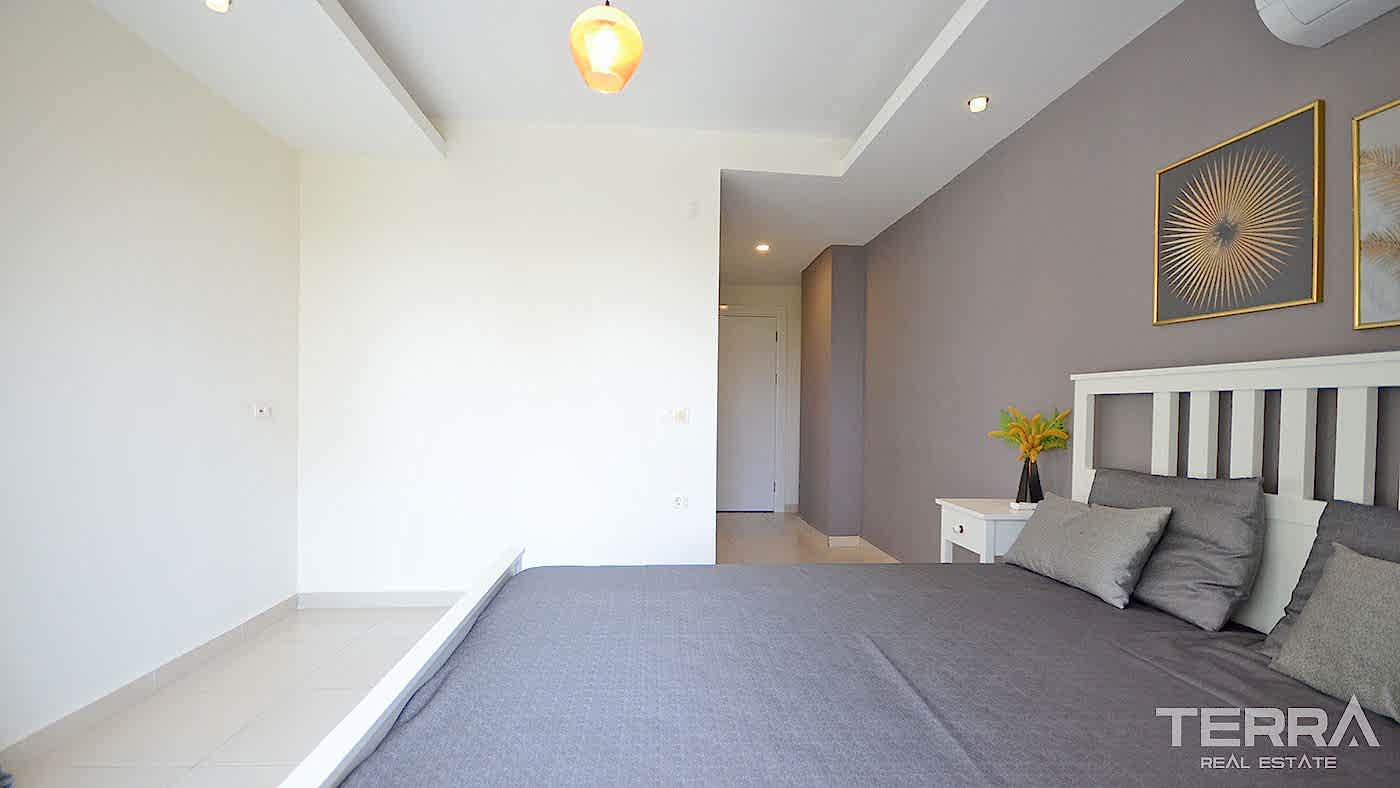 Appartement charmant à vendre avec accès jardin à Kestel, Alanya - 95323