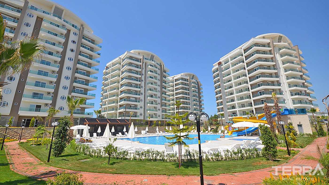 Appartement 2+1 meublé à Avsallar avec piscine, spa & équipements - 96553