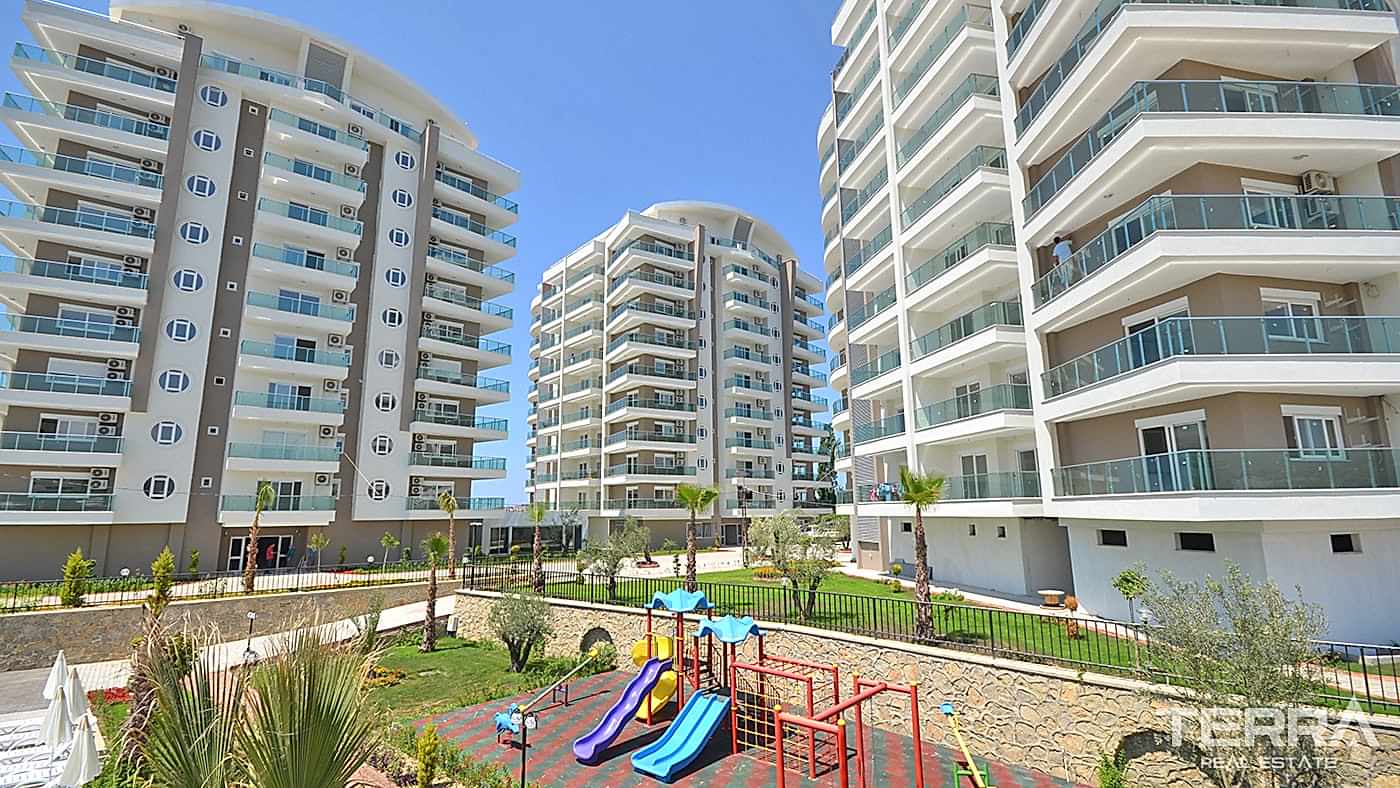 Appartement 2+1 meublé à Avsallar avec piscine, spa & équipements - 96554