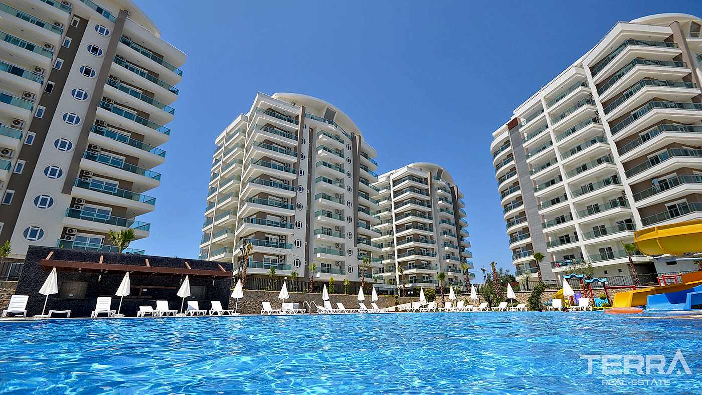 Appartement 2+1 meublé à Avsallar avec piscine, spa & équipements