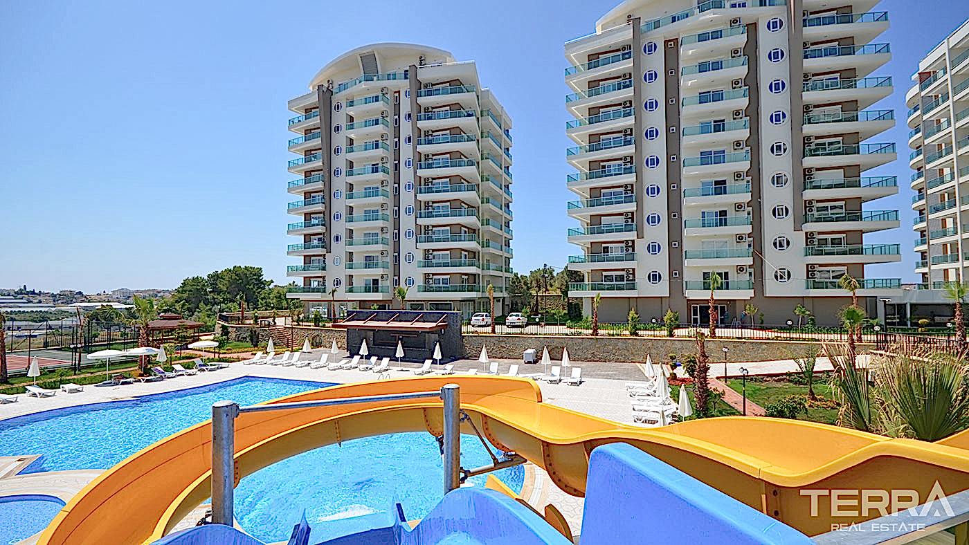 Appartement 2+1 meublé à Avsallar avec piscine, spa & équipements - 96556
