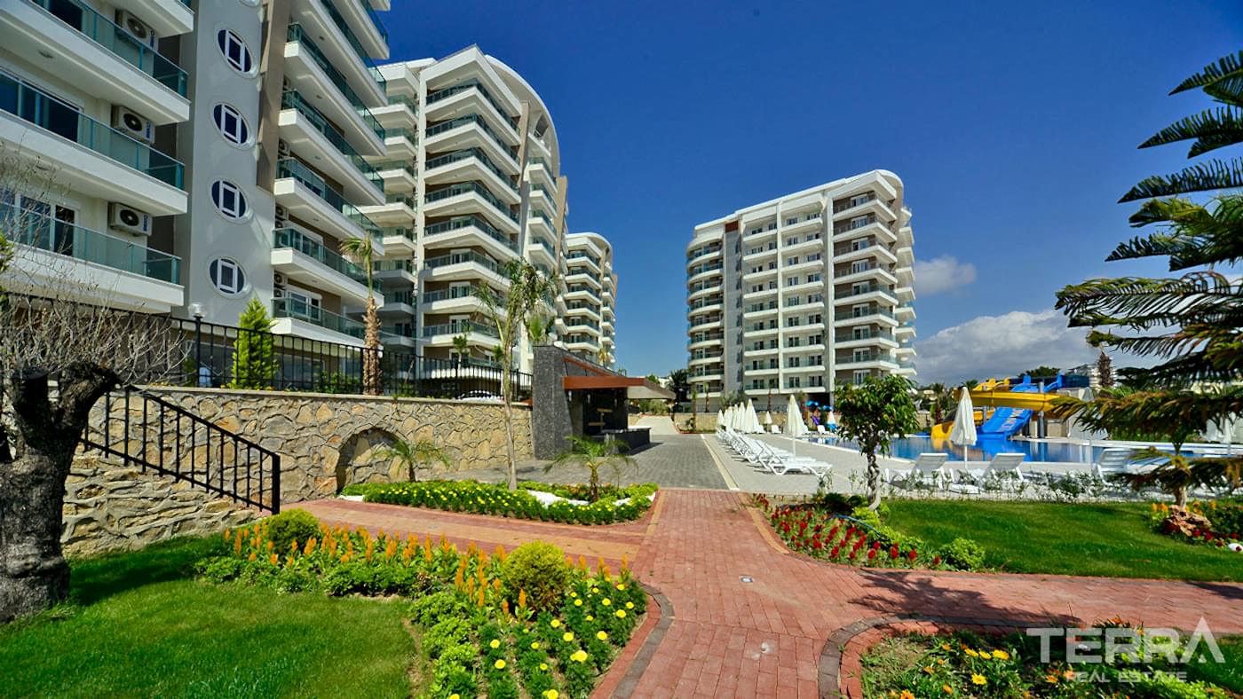 Appartement 2+1 meublé à Avsallar avec piscine, spa & équipements - 96561