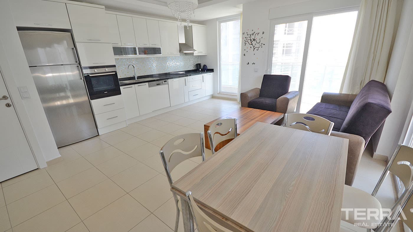 Appartement 2+1 meublé à Avsallar avec piscine, spa & équipements - 96566