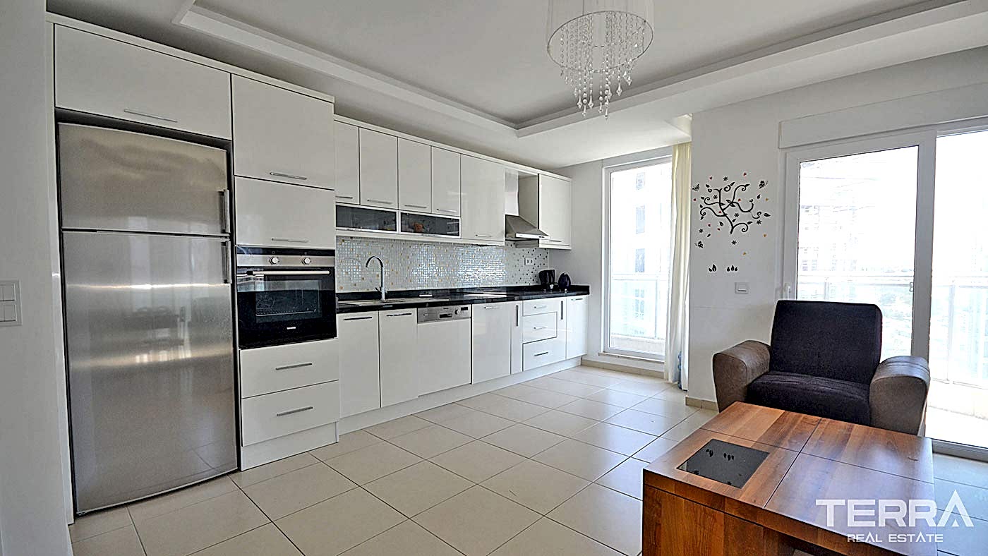 Appartement 2+1 meublé à Avsallar avec piscine, spa & équipements - 96568