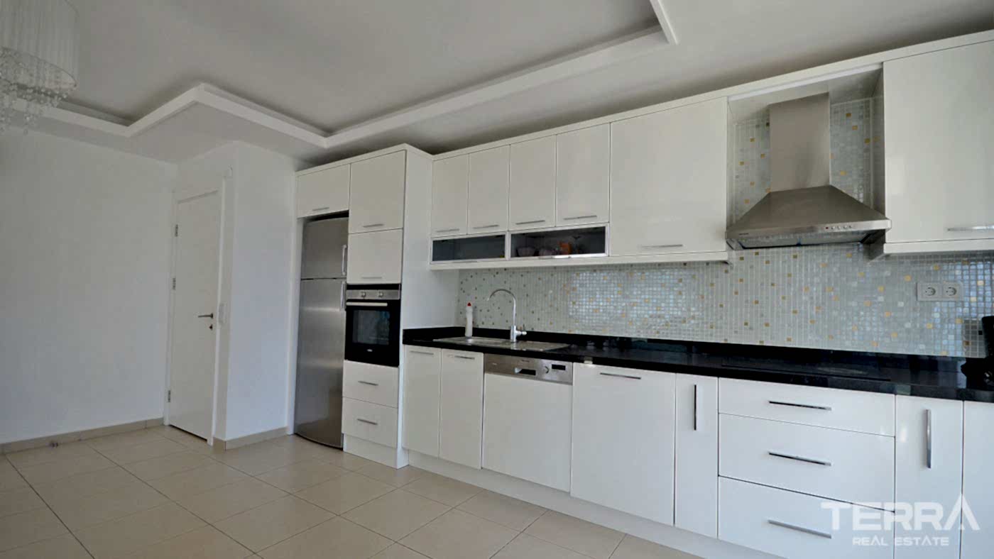 Appartement 2+1 meublé à Avsallar avec piscine, spa & équipements - 96571