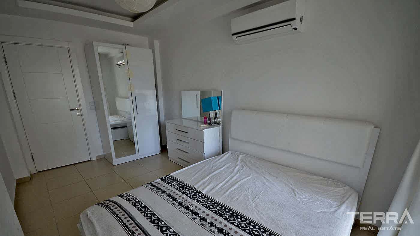 Appartement 2+1 meublé à Avsallar avec piscine, spa & équipements - 96574