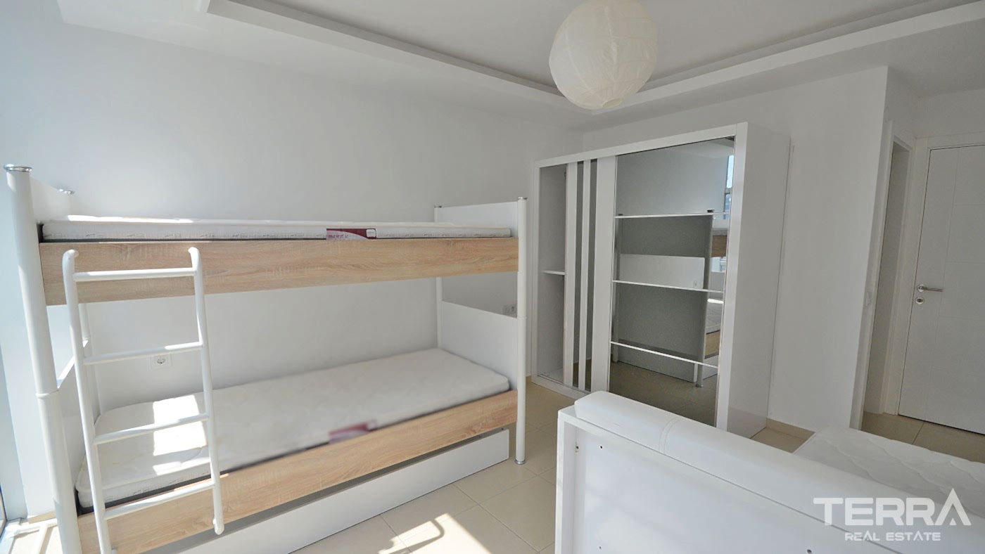 Appartement 2+1 meublé à Avsallar avec piscine, spa & équipements - 96576