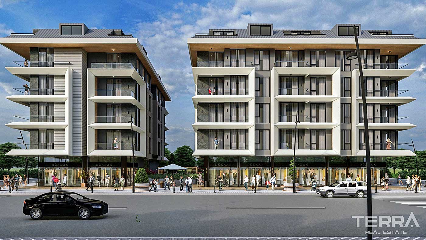 Lejligheder i Oba Centrum, Alanya med strandnær beliggenhed - 97853