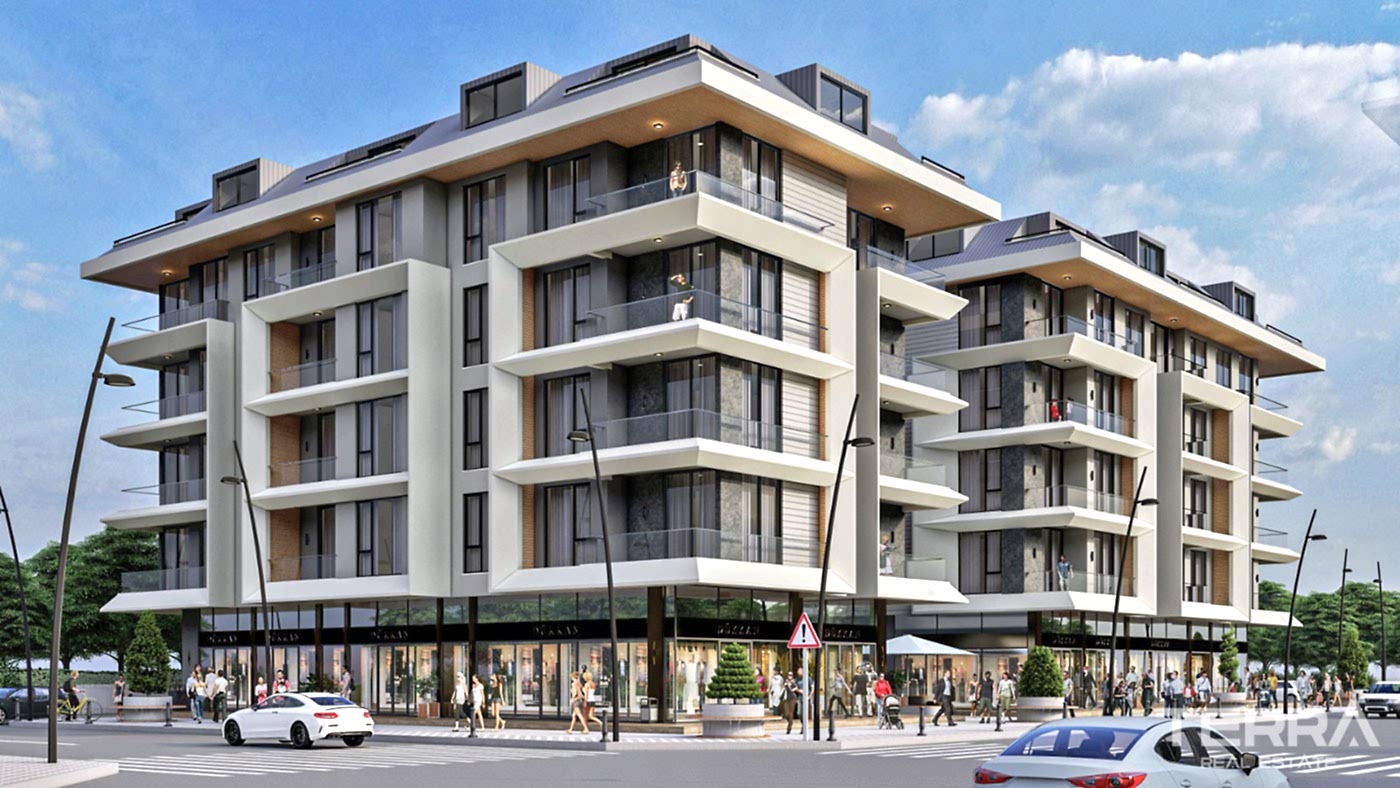 Lejligheder i Oba Centrum, Alanya med strandnær beliggenhed - 97854