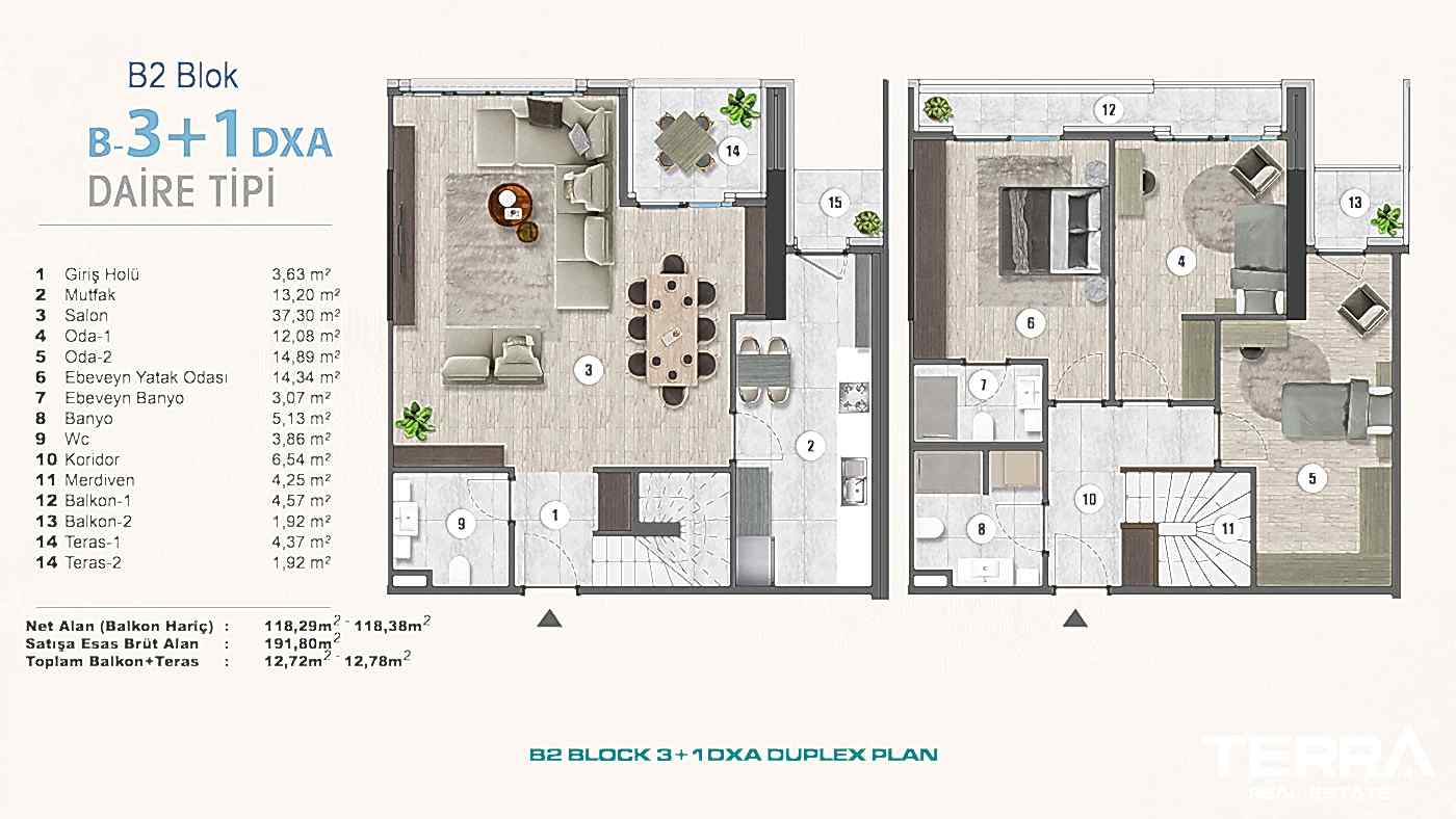 Eksklusive lejligheder med havudsigt til salg i Istanbul, Kartal - 102307