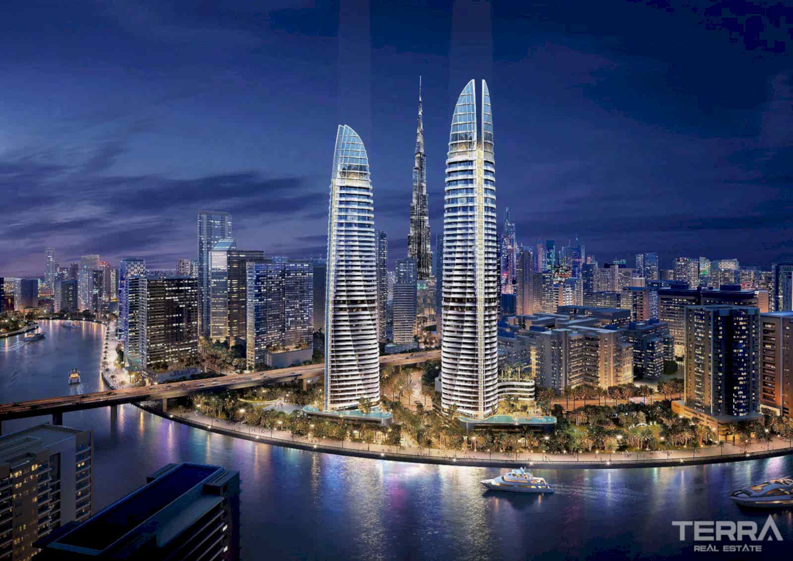 Luksusleiligheter til salgs i Dubai Business Bay, UAE