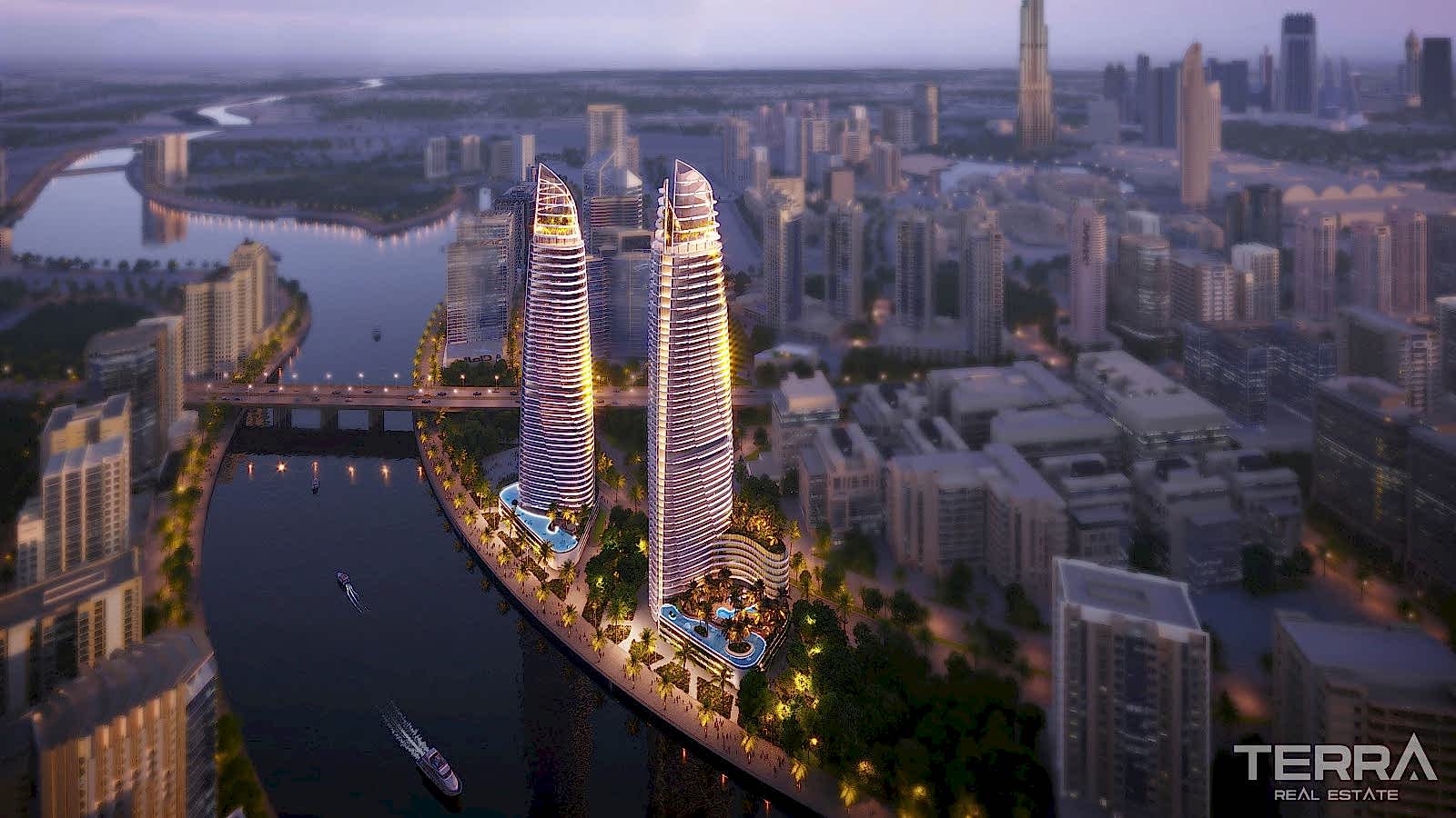 Luksusleiligheter til salgs i Dubai Business Bay, UAE - 105842