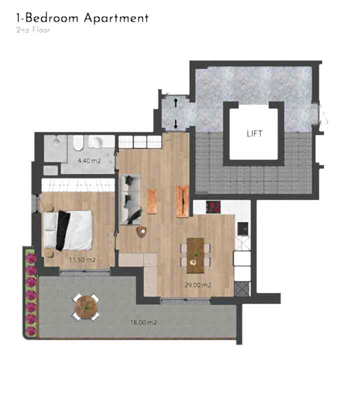 Eksklusive lejligheder til salg i Side, Sorgun, Tyrkiet — Habitat 39 - 106475