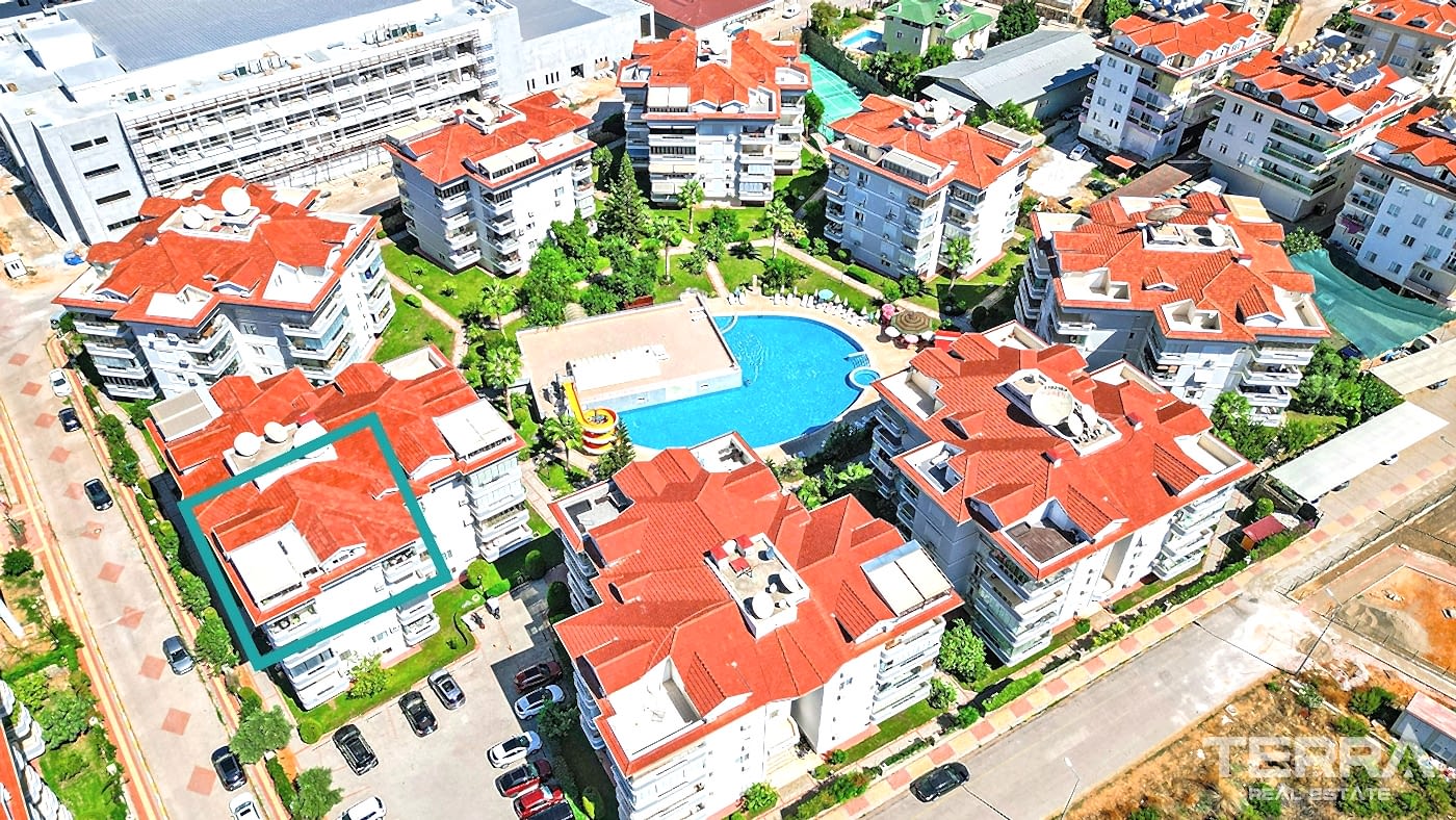 Alanya, Oba'da Crown Resort 1 Sitesinde 3+1 Satılık Daire - 109561