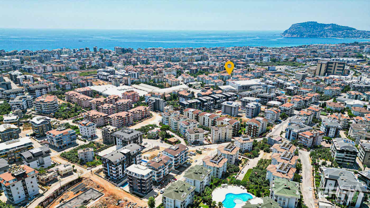 Alanya, Oba'da Crown Resort 1 Sitesinde 3+1 Satılık Daire - 109562