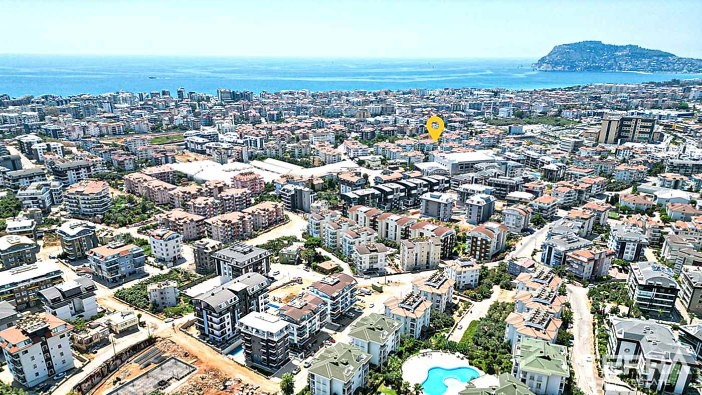 Alanya, Oba'da Crown Resort 1 Sitesinde 3+1 Satılık Daire - 109564