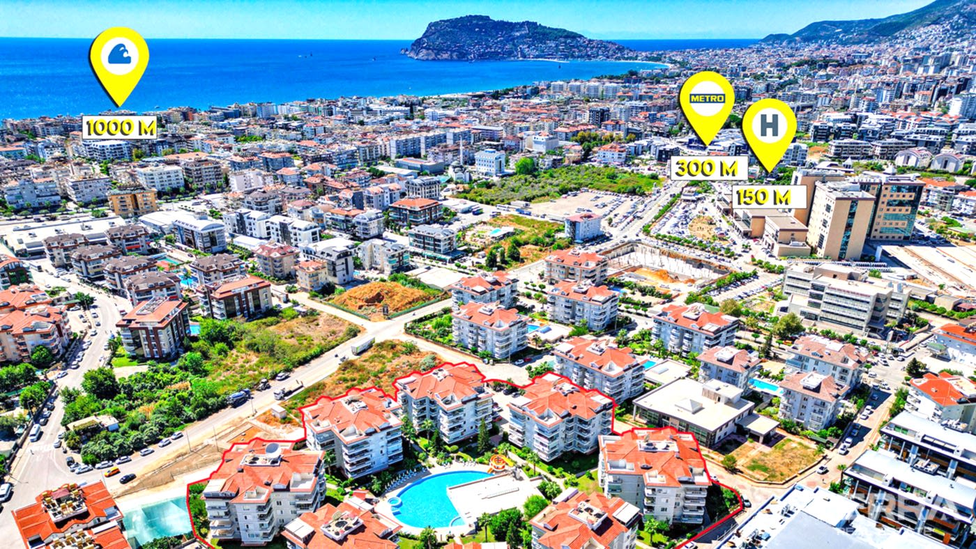Apartment for Sale in Oba Crown Resort 3, Alanya, Turkey - 109615
