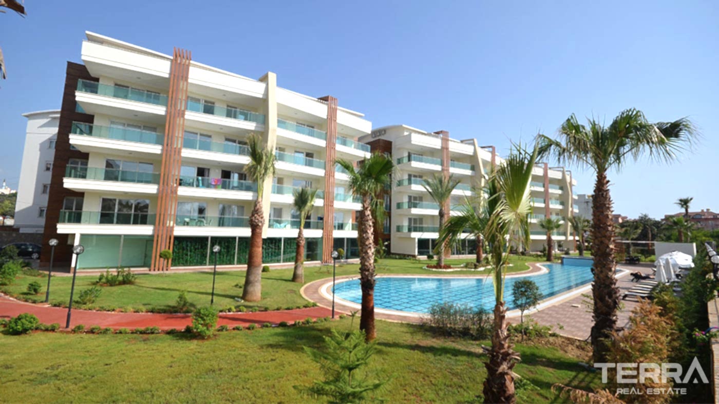 Møblert leilighet til salgs i Flower Garden 3 i Oba, Alanya, Tyrkia - 114504