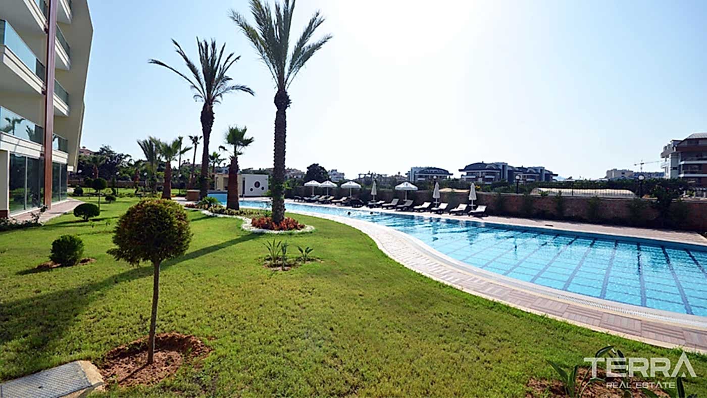 Møblert leilighet til salgs i Flower Garden 3 i Oba, Alanya, Tyrkia - 114506
